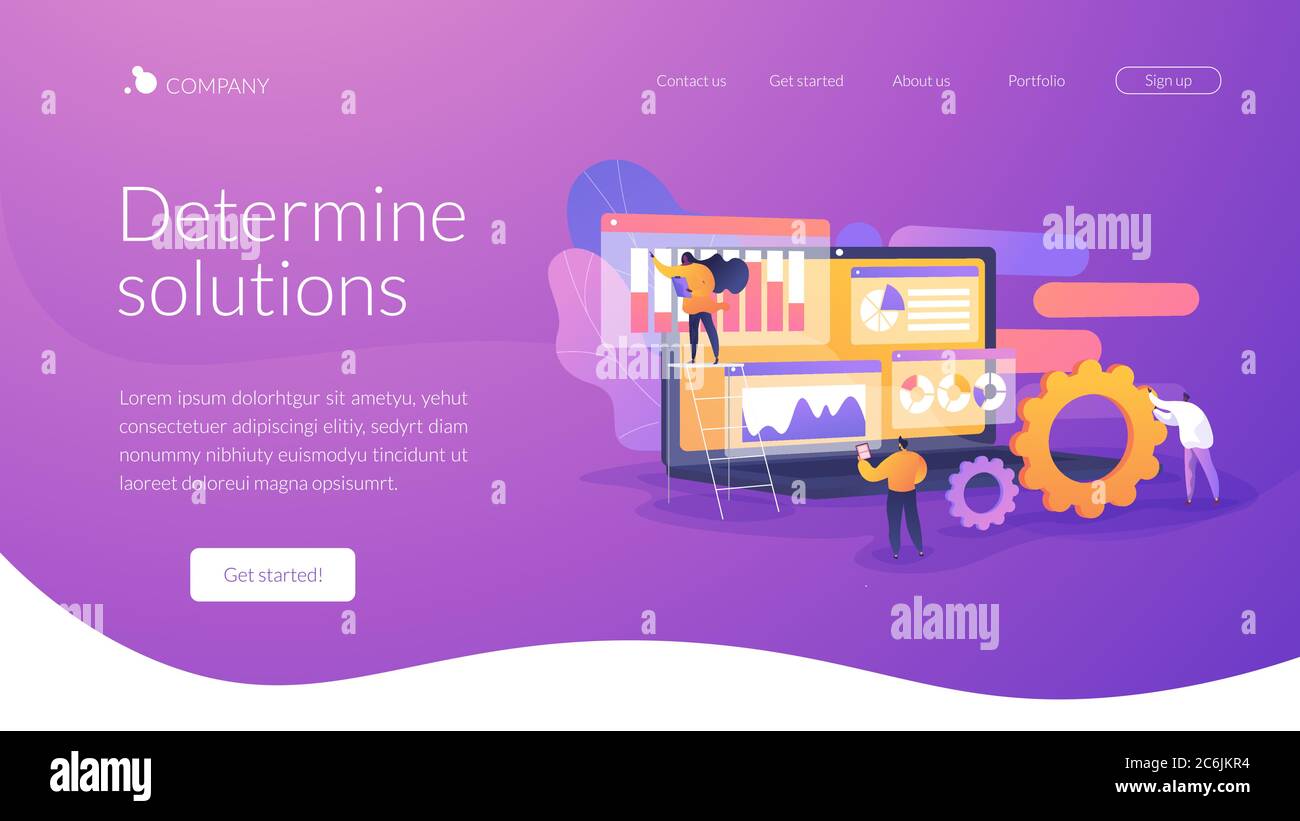 Business analysis landing page concept Stock Vector Image & Art - Alamy