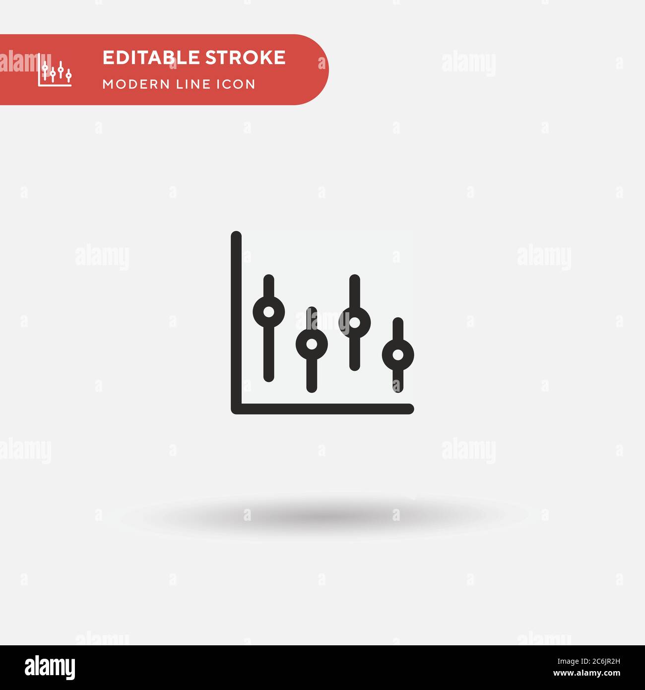Graph Simple vector icon. Illustration symbol design template for web ...
