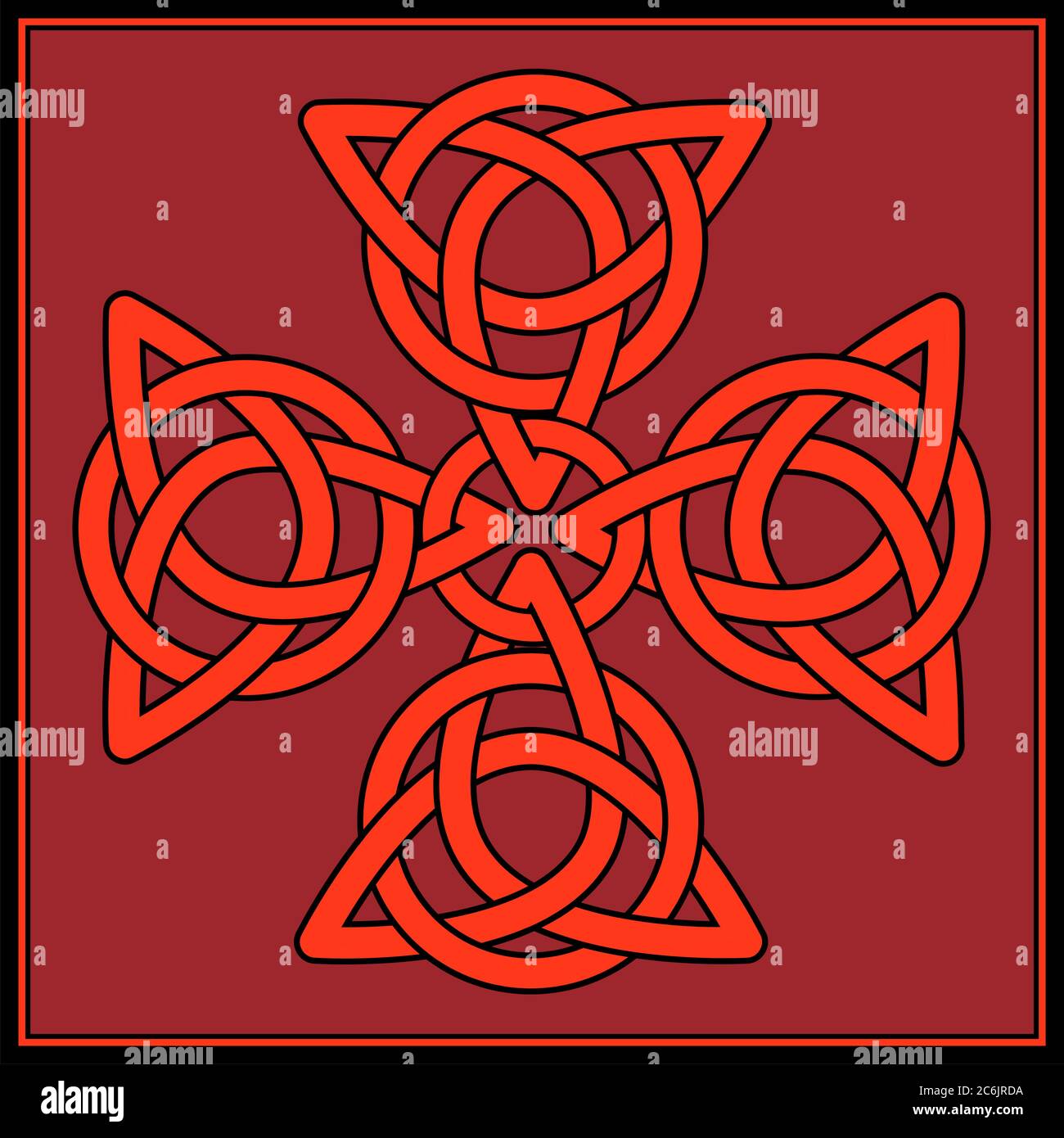 Cross tribal celtic design ornate black element illustration graphic hi ...