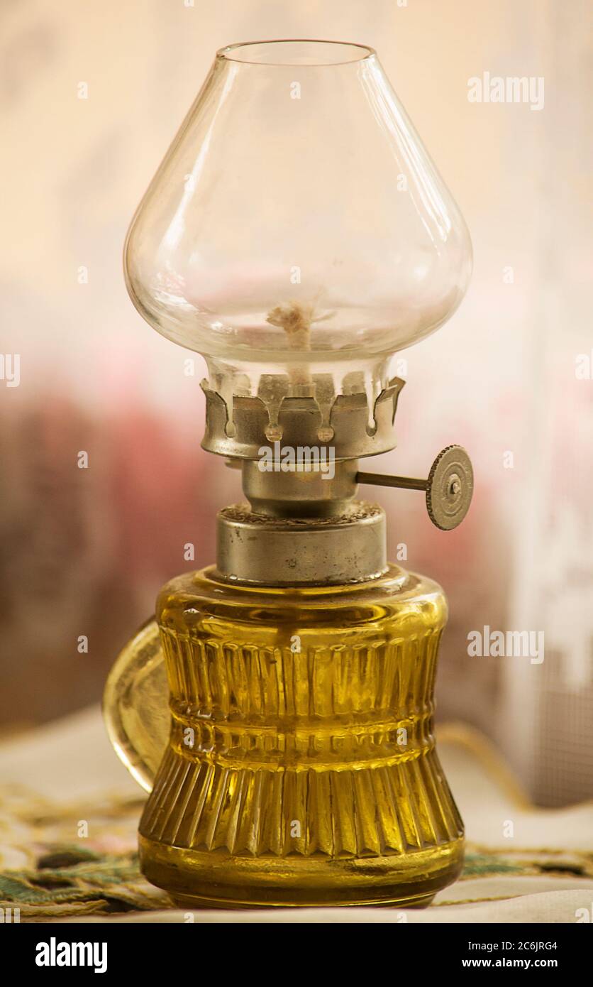 Image of an old oil lamp Stock Photo Alamy