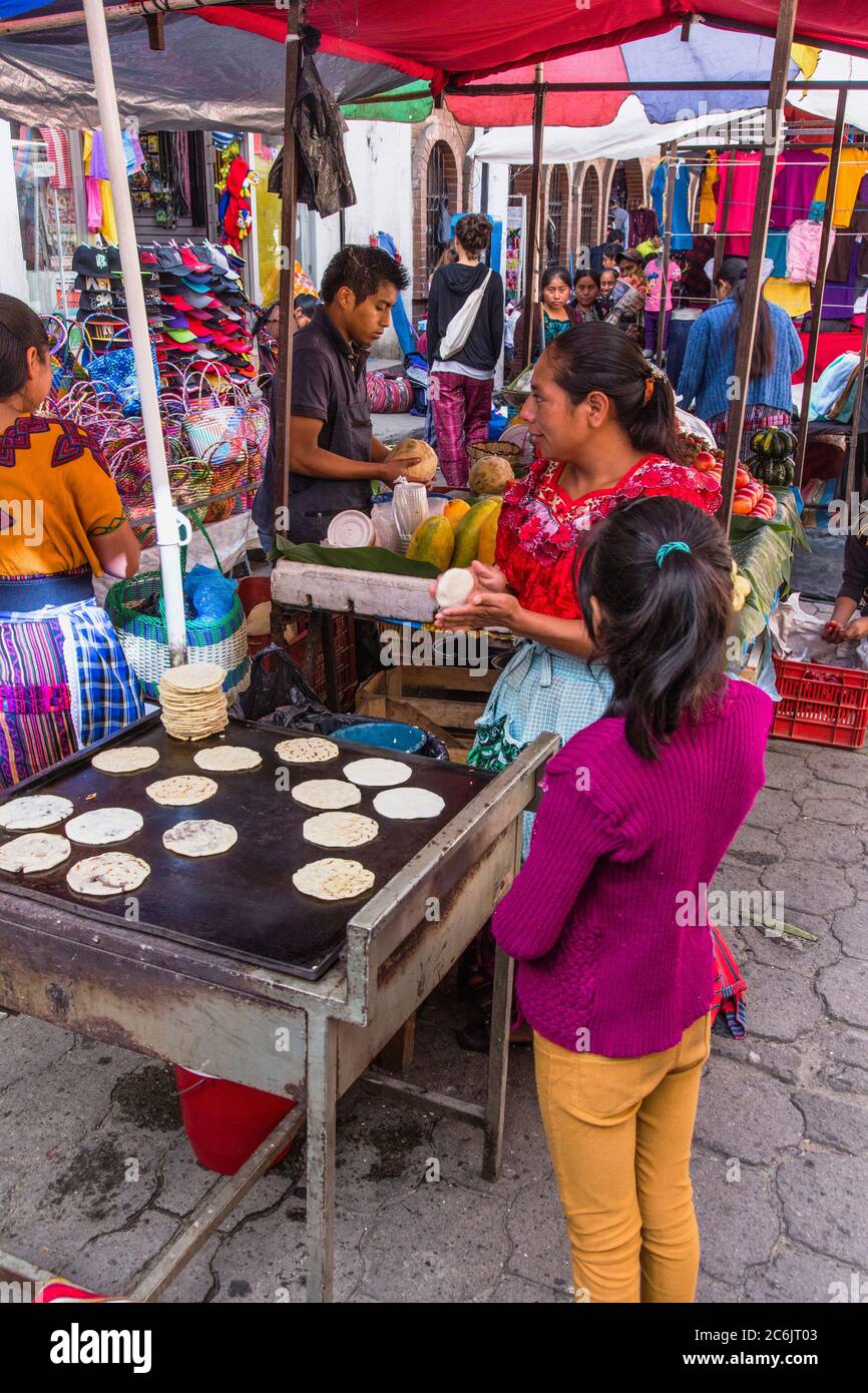 Guatemala, El Quiche Department, Chichicastenango, A Quiche Mayan woman