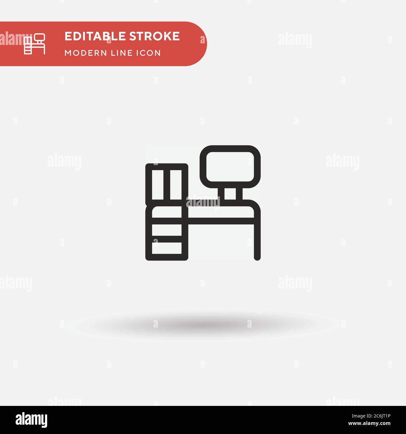 Office Simple vector icon. Illustration symbol design template for web mobile UI element. Perfect color modern pictogram on editable stroke. Office icons for your business project Stock Vector