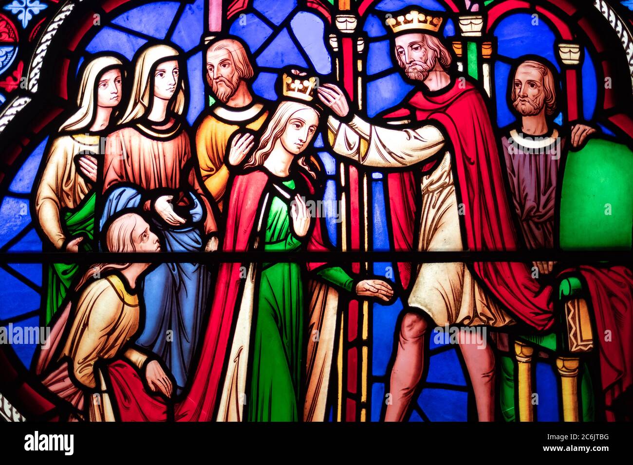 Stained Glass Window Depicting The Last Supper High Resolution Stock Photography and Images Alamy