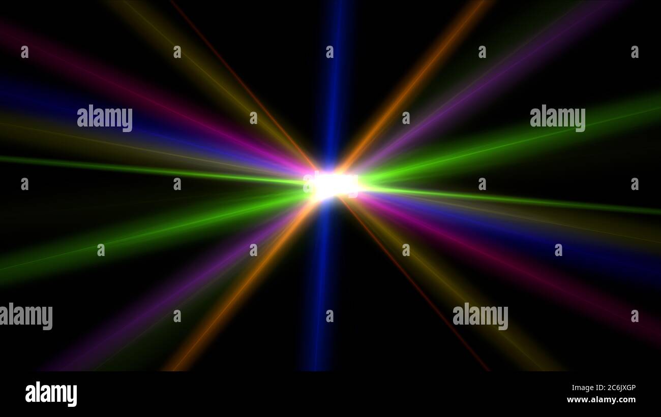 light effect abstract star burst flash laser beam illustration Stock