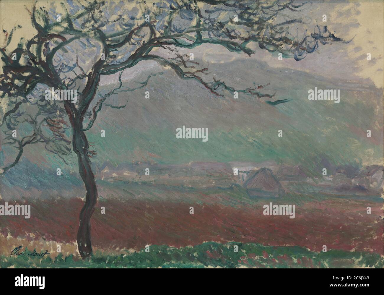Oil painting from the famous master impressionist painter Claude Monet. Stock Photo