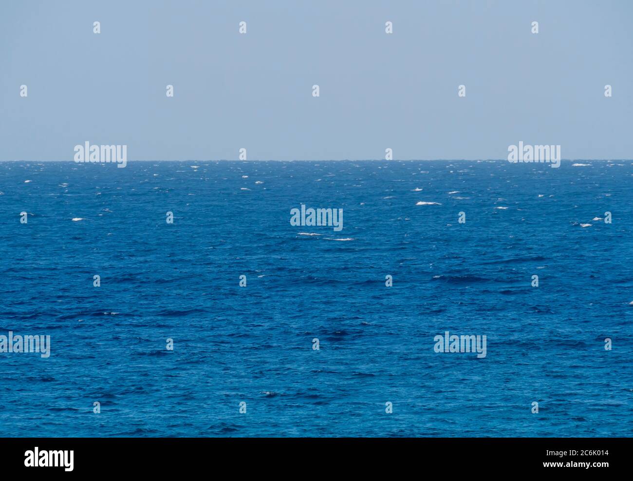blue sea horizon panorama and clear sky Stock Photo - Alamy