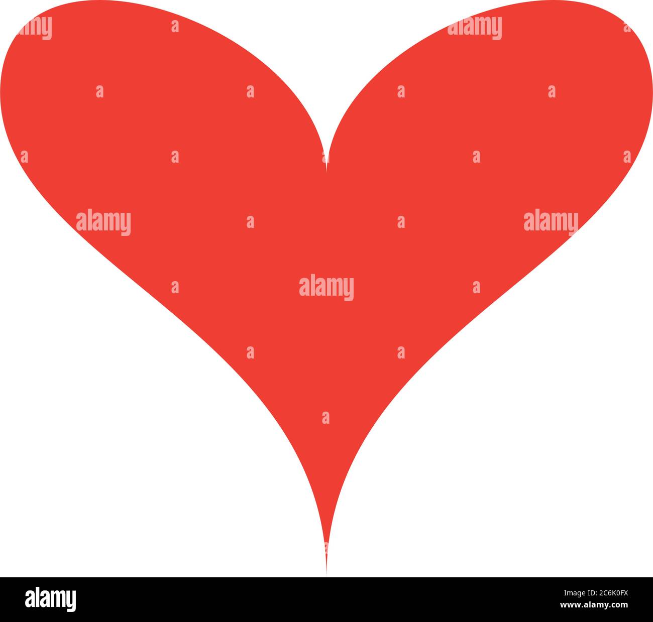 heart flat style icon design of love passion and romantic theme Vector ...