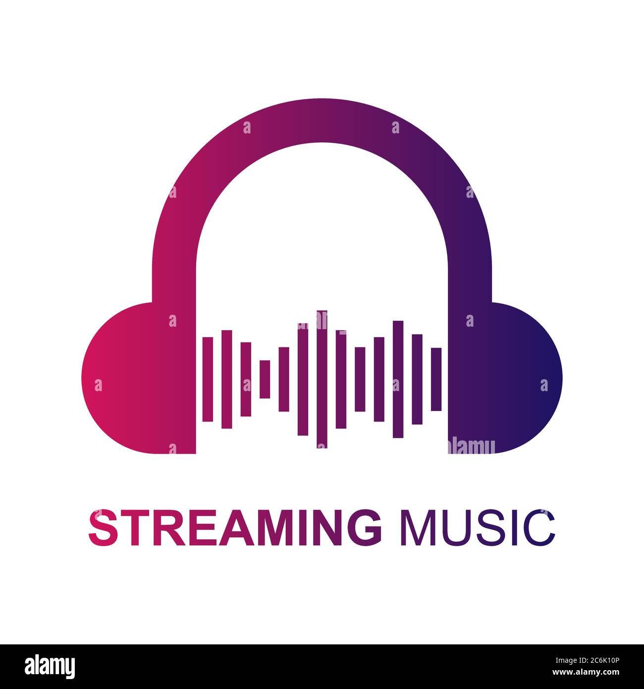 Music streaming icon logo vector illustration stock vector image art