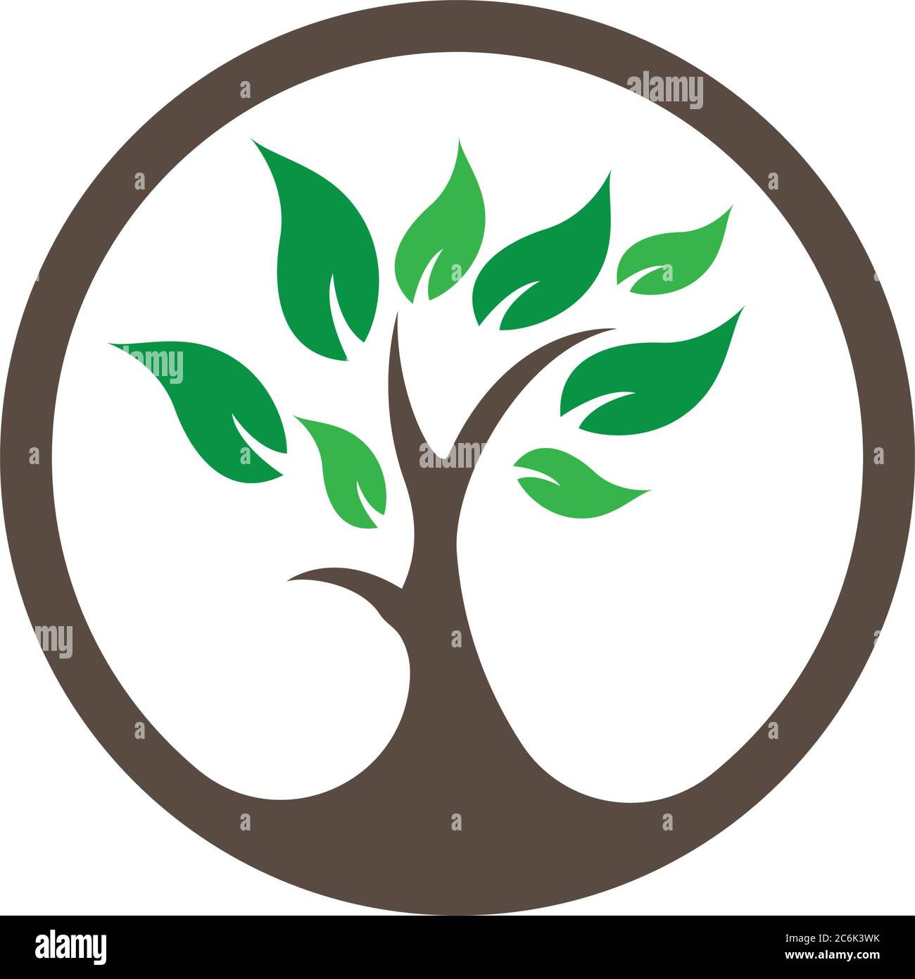Tree logo template vector illustration Stock Vector Image & Art - Alamy