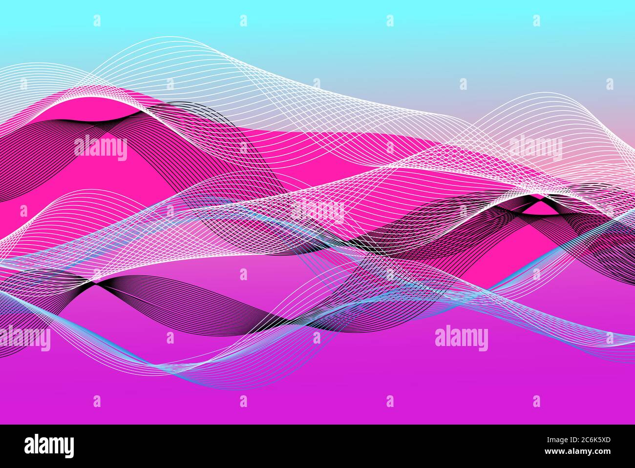 Abstract waves and lines on a lilac background Stock Vector Image & Art ...