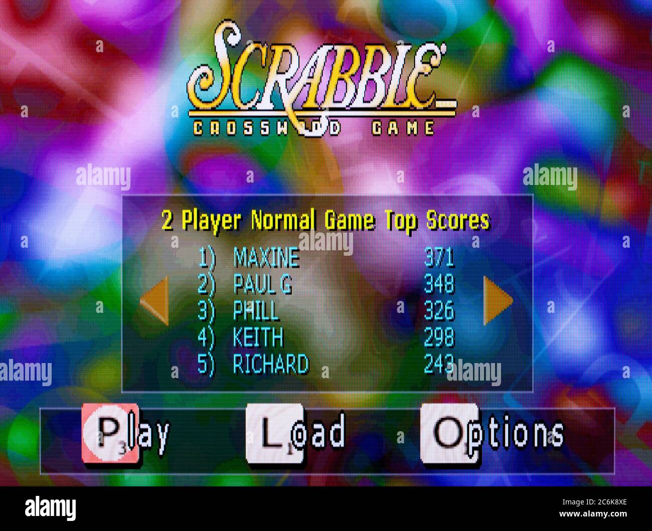 Scrabble Sony Playstation 1 PS1 PSX Editorial use only Stock Photo