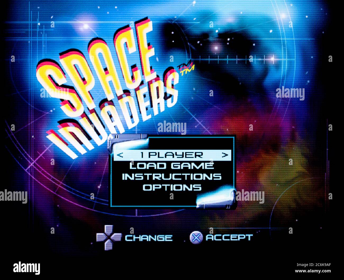 Space Invaders - Sony Playstation 1 PS1 PSX - Editorial use only Stock Photo