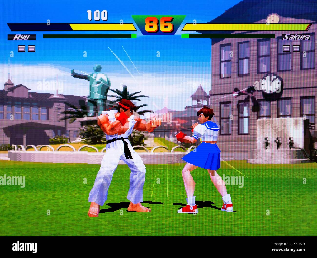 Street Fighter Plus Alpha - Sony Playstation 1 PS1 PSX - Editorial use Stock Photo Alamy