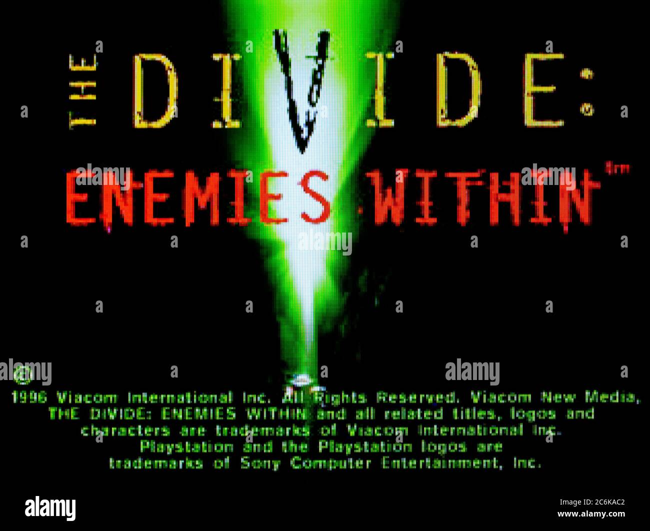 The Divide Enemies Within - Sony Playstation 1 PS1 PSX - Editorial use only Stock Photo
