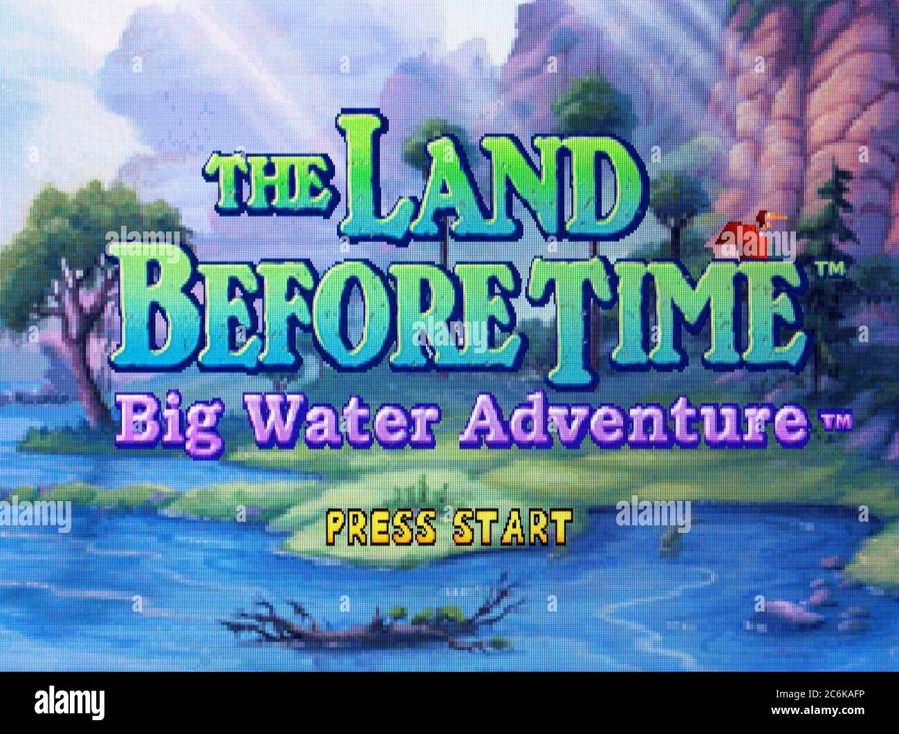 The Land Before Time Big Water Adventure - Sony Playstation 1 PS1 PSX - Editorial use only Stock Photo
