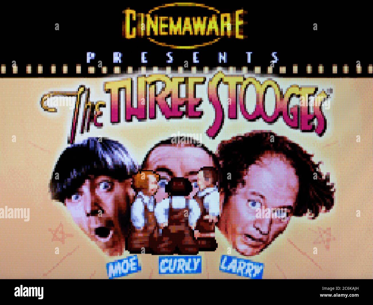 The Three Stooges - Sony Playstation 1 PS1 PSX - Editorial use only Stock Photo