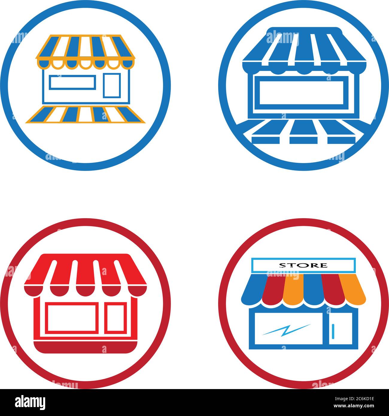Supermarket logo store facade Cut Out Stock Images & Pictures - Alamy