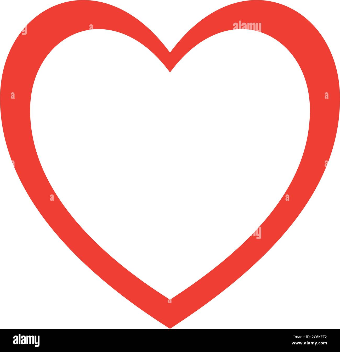 heart flat style icon design of love passion and romantic theme Vector ...