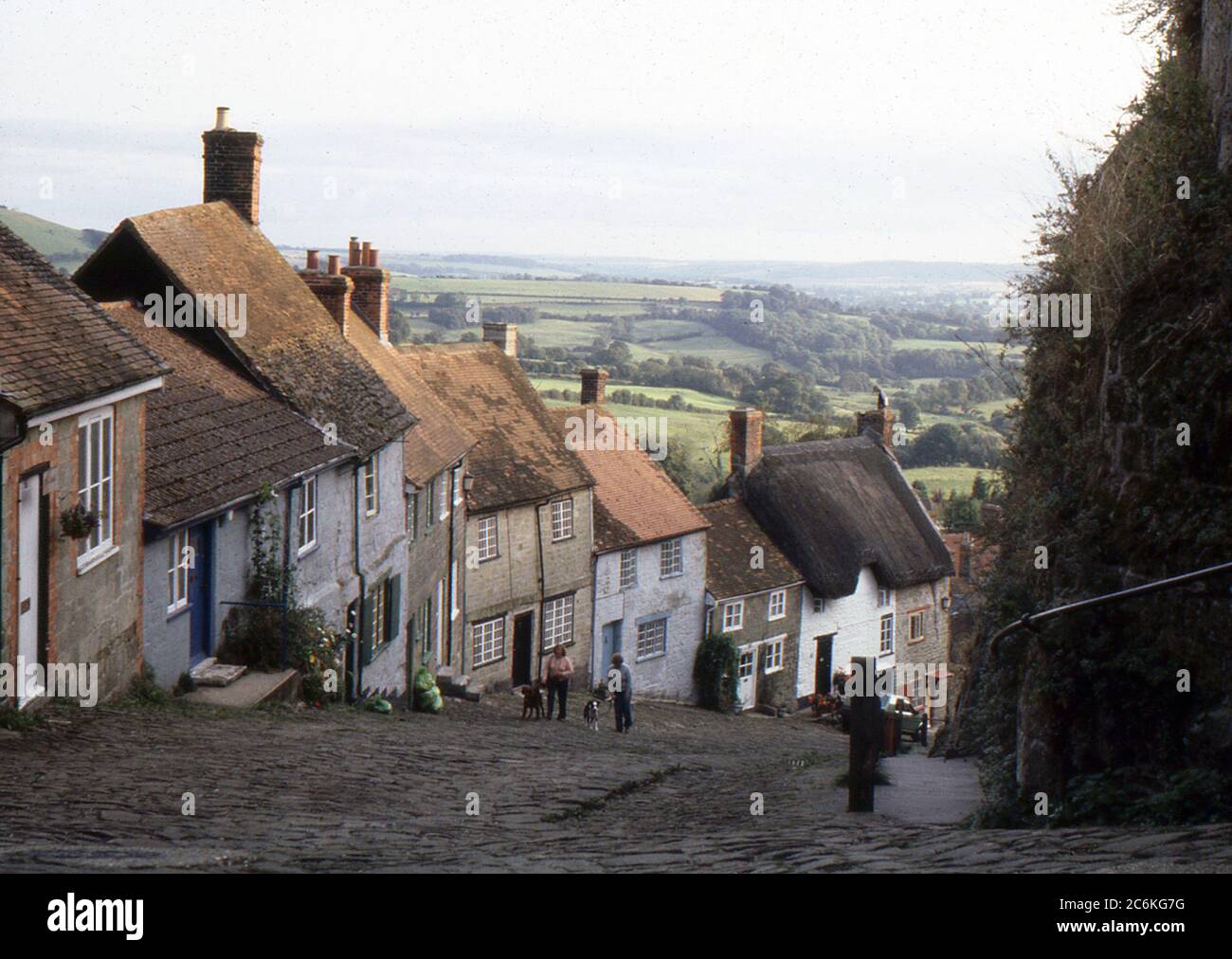Gold Hill, Shaftesbury, Dorset. Described as "one of the most romantic
