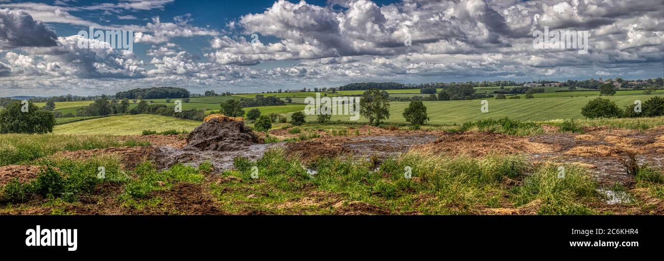 Leicestershire Panoramic View Stock Photo