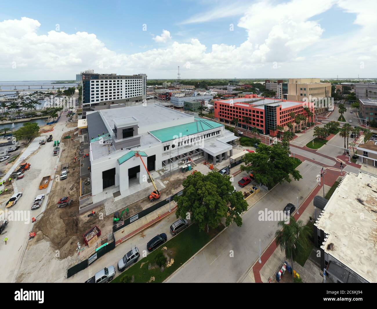 Commercial building construction Fort Myers Florida Stock Photo Alamy