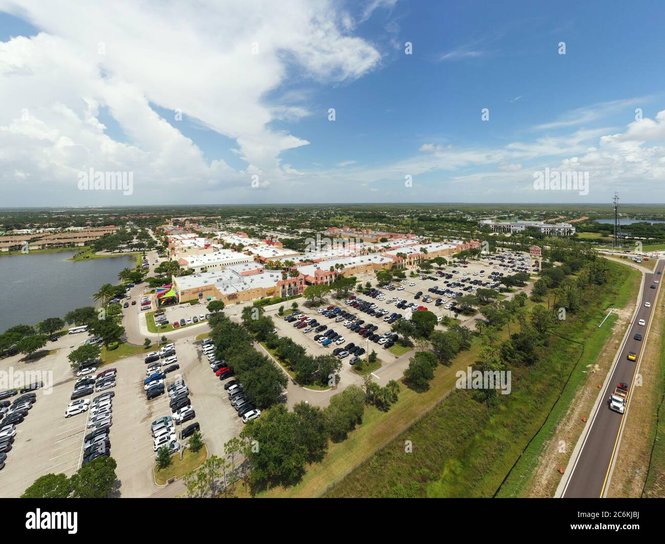 Aerial photo Miromar Outlets Estero Florida Stock Photo Alamy