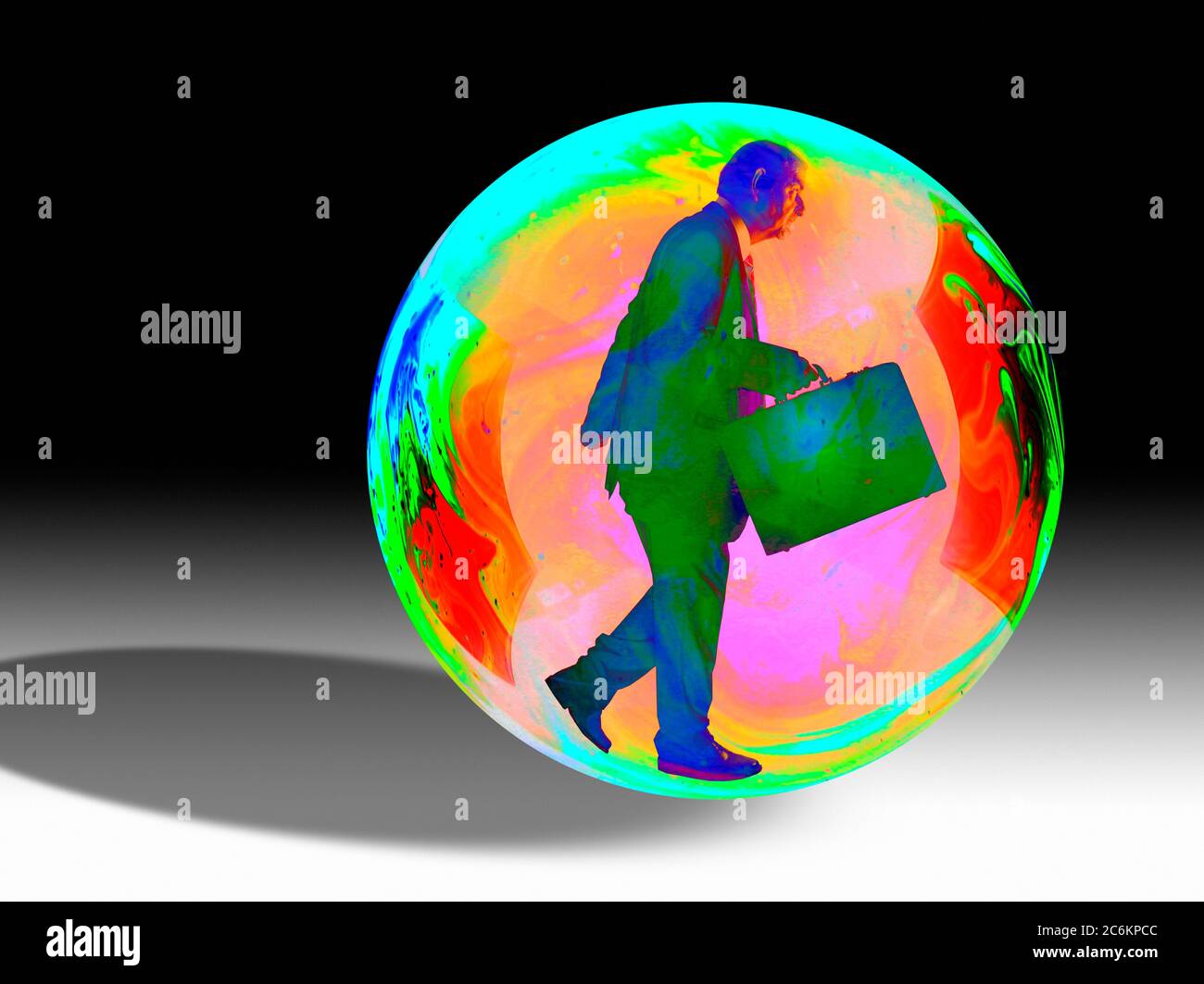 Isolation, conceptual image. Stock Photo