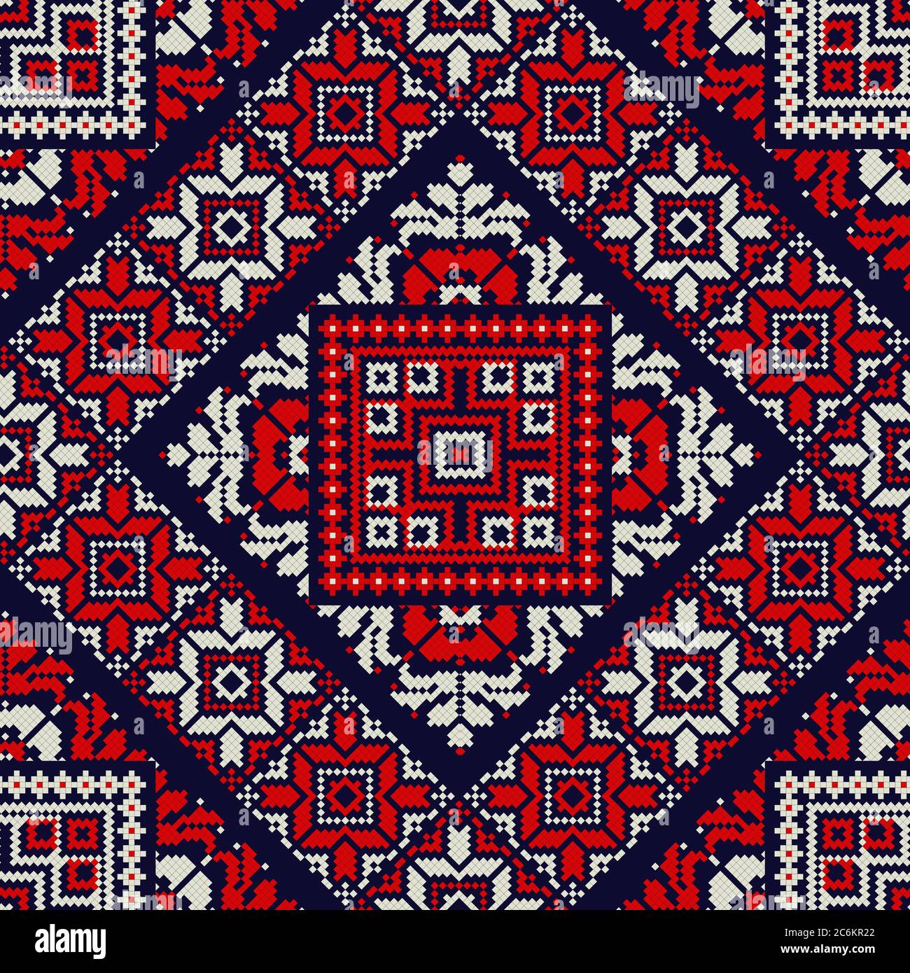 Romanian vector pattern inspired from traditional embroidery Stock ...