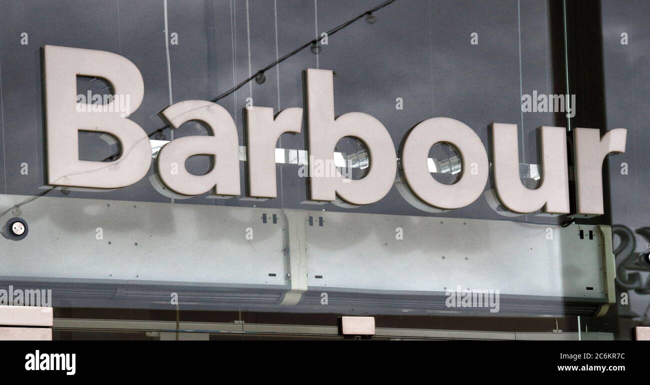 Barbour logo hi-res stock photography and images - Alamy