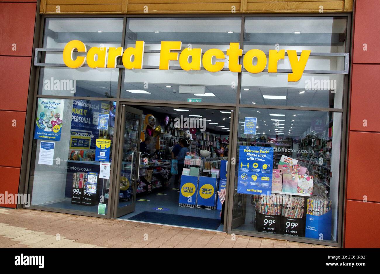 Card Factory logo seen at one of their branches Stock Photo Alamy