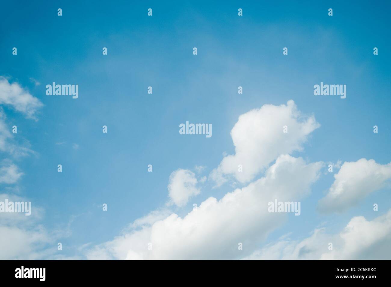 Blurred sky background. White clouds in the blue sky background Stock ...