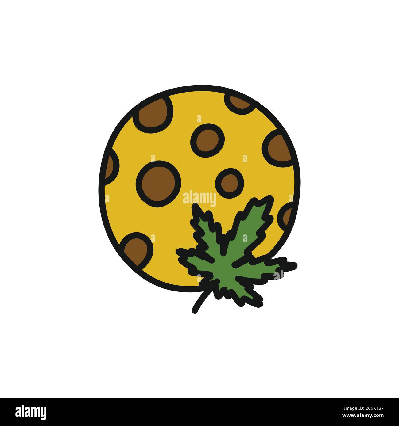 marijuana cookies doodle icon, vector color illustration Stock Vector Image & Art Alamy