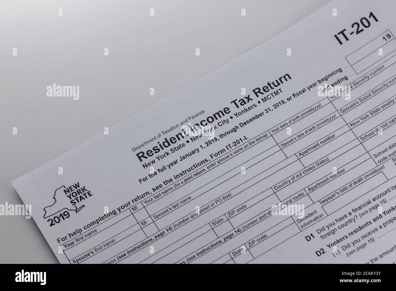 Heading Of A Blank New York State Resident Income Tax Return Document It 1 From 19 Ona White Background Stock Photo Alamy Heading Of A Blank New York State Resident Income Tax Return Document It 1 From 19 Ona White Background Stock Photo Alamy