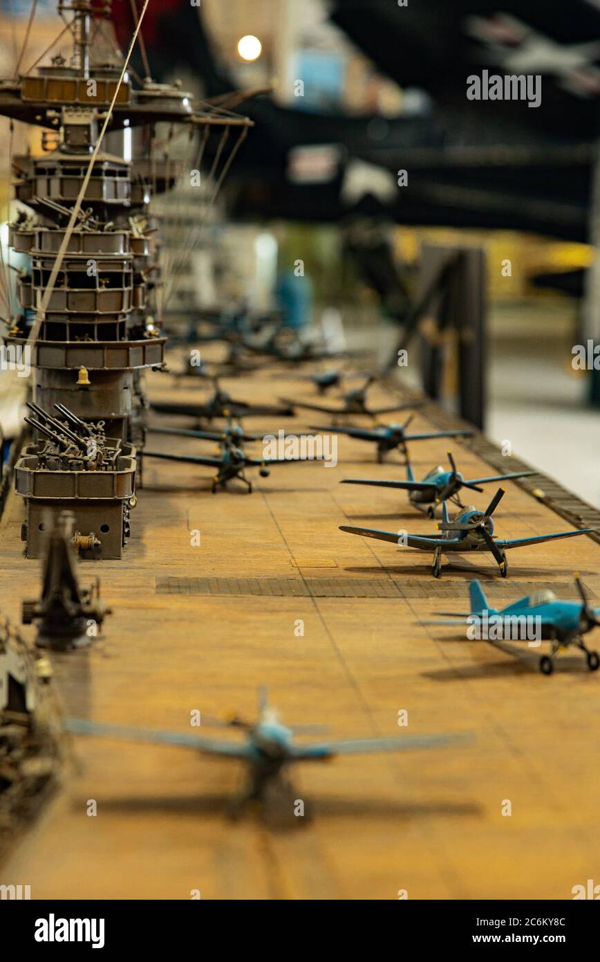 WW2 Aircraft Carrier model - Palm Springs Air Museum: Palm Springs, CA