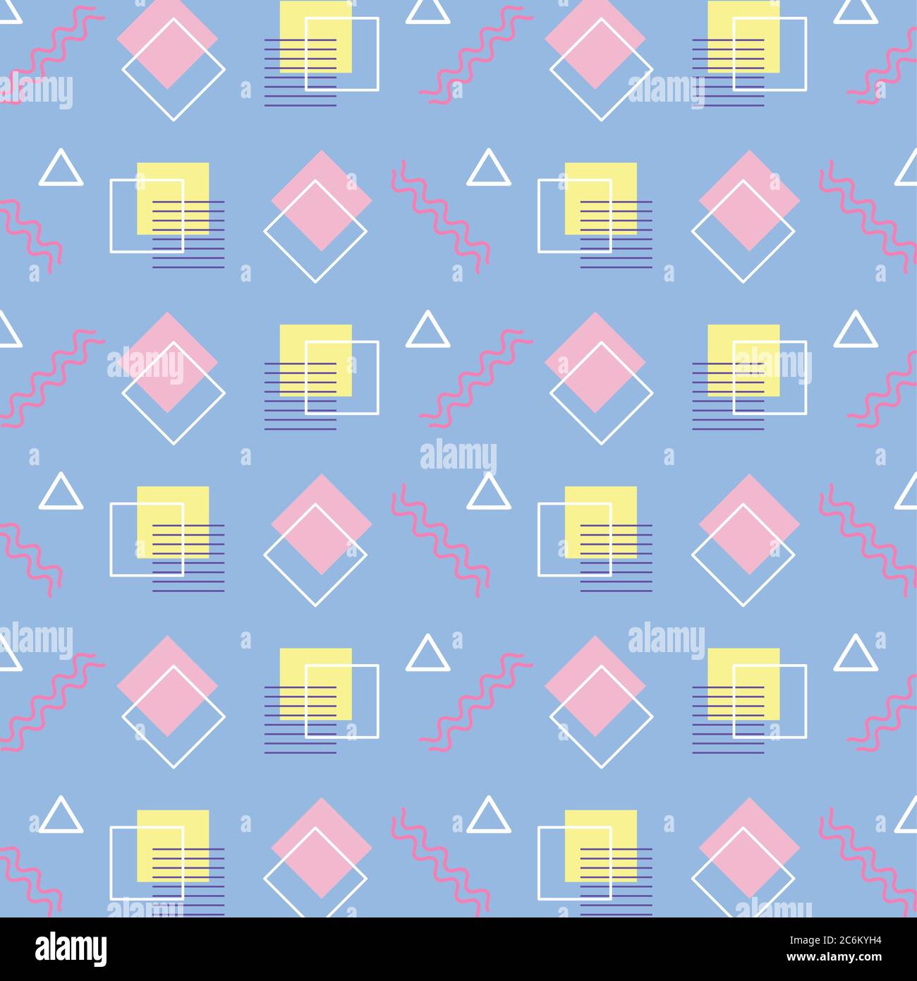memphis abstract shapes compositions 80s 90s style background vector ...