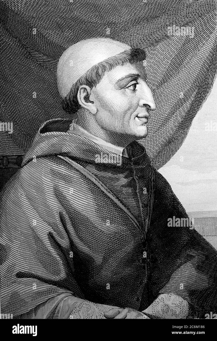1510 c, SPAIN : The spanish Cardinal FRANCISCO JIMENEZ ( XIMENES ) DE CISNEROS ( 1436 - 1517 ), Roman Catholic Statesman  , Regent of Spain and Grand Inquisitor . Portrait engraved  and pubblished in book Las Glorias Nacionales ( Spain, 1852 ) . - RELIGIONE CATTOLICA - ARCIVESCOVO - CARDINALE - CATHOLIC RELIGION - CLERICALI - CLERICALE - ALTO PRELATO - VATICANO - VATICAN - SPAGNA - SANTA INQUISIZIONE - INQUISITORE - FRANCESCANO - ORDINE DEI FRANCESCANI - illustrazione - illustration - incisione - POLITICO- POLITICIAN - POLITICA - POLITIC - Reggente del Regno di Castiglia - Castilla --- Archivi Stock Photo