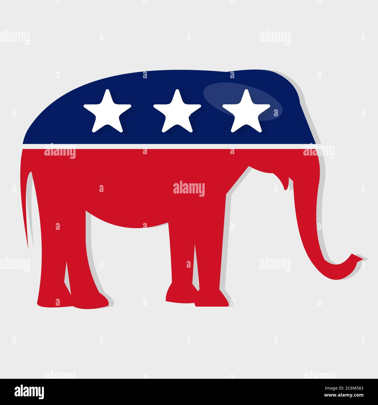 republican party symbol isolated vector illustration Stock Vector