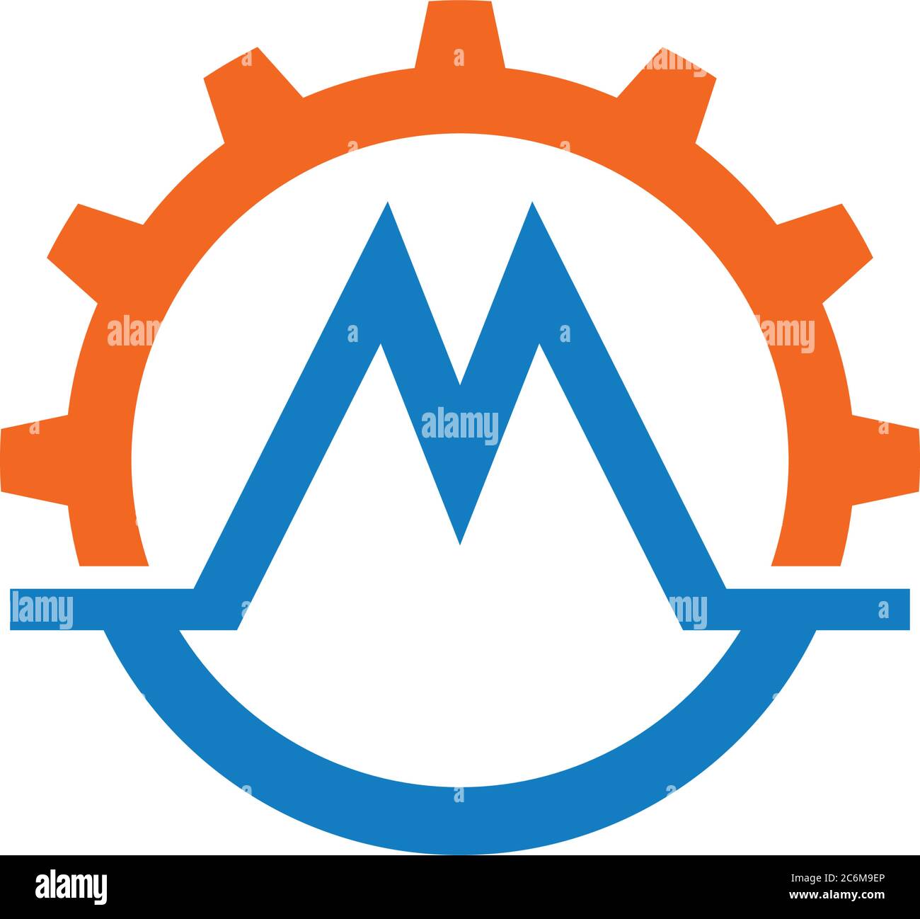 M gear logo Stock Vector Images Alamy