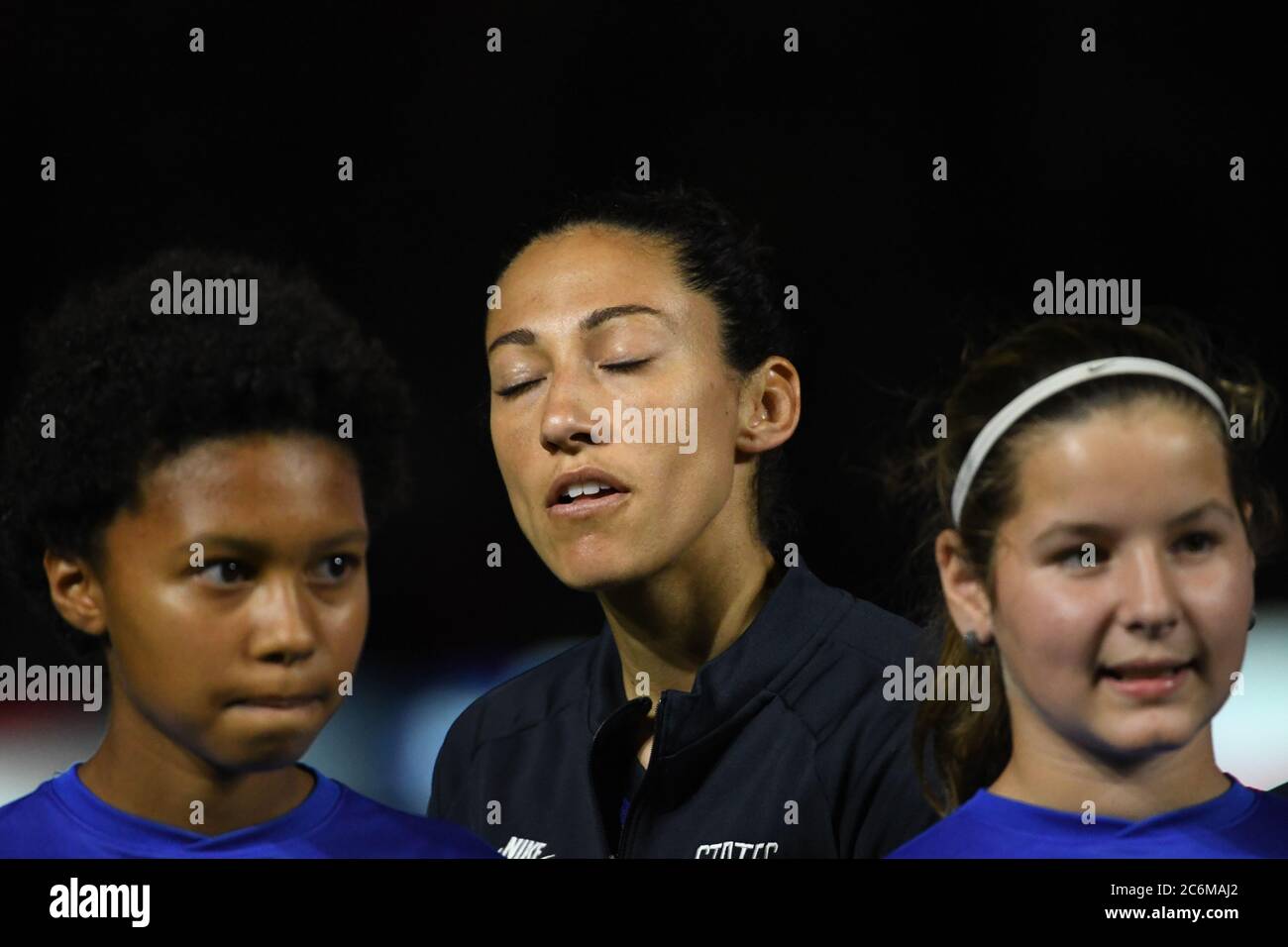 USA vs England Match during the 2020 SheBelieves Cup at Exploria Stadium in Orlando Florida on Thursday March 5, 2020.  Photo Credit:  Marty Jean-Louis Stock Photo