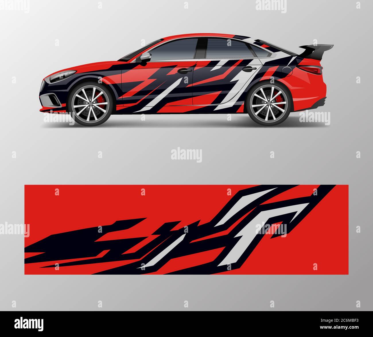 Modern Stripe For Racing Car Wrap Sticker And Decal Design Vector Stock Vector Image Art Alamy