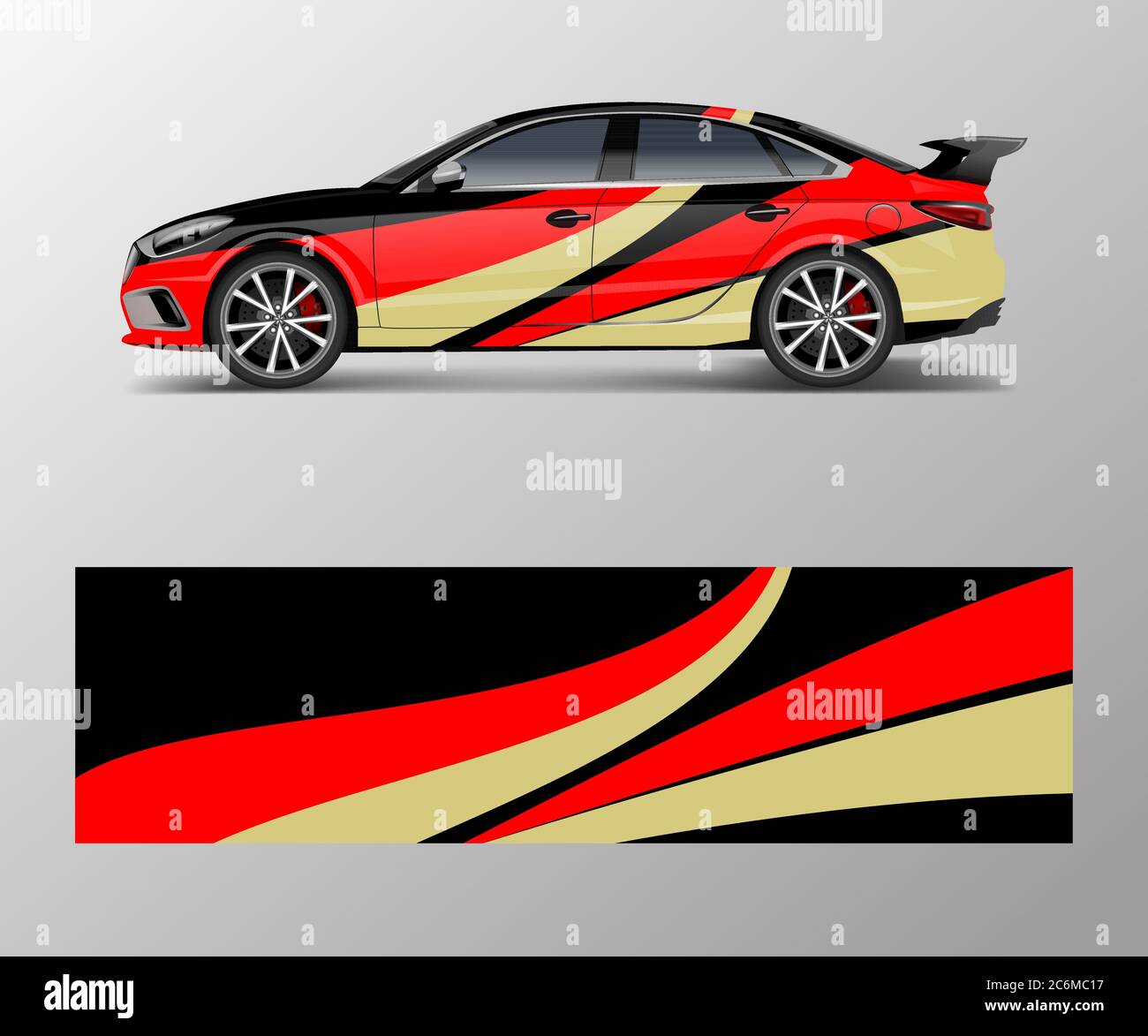 Strip Sticker abstract stripe for racing car wrap, sticker, and decal design vector ...