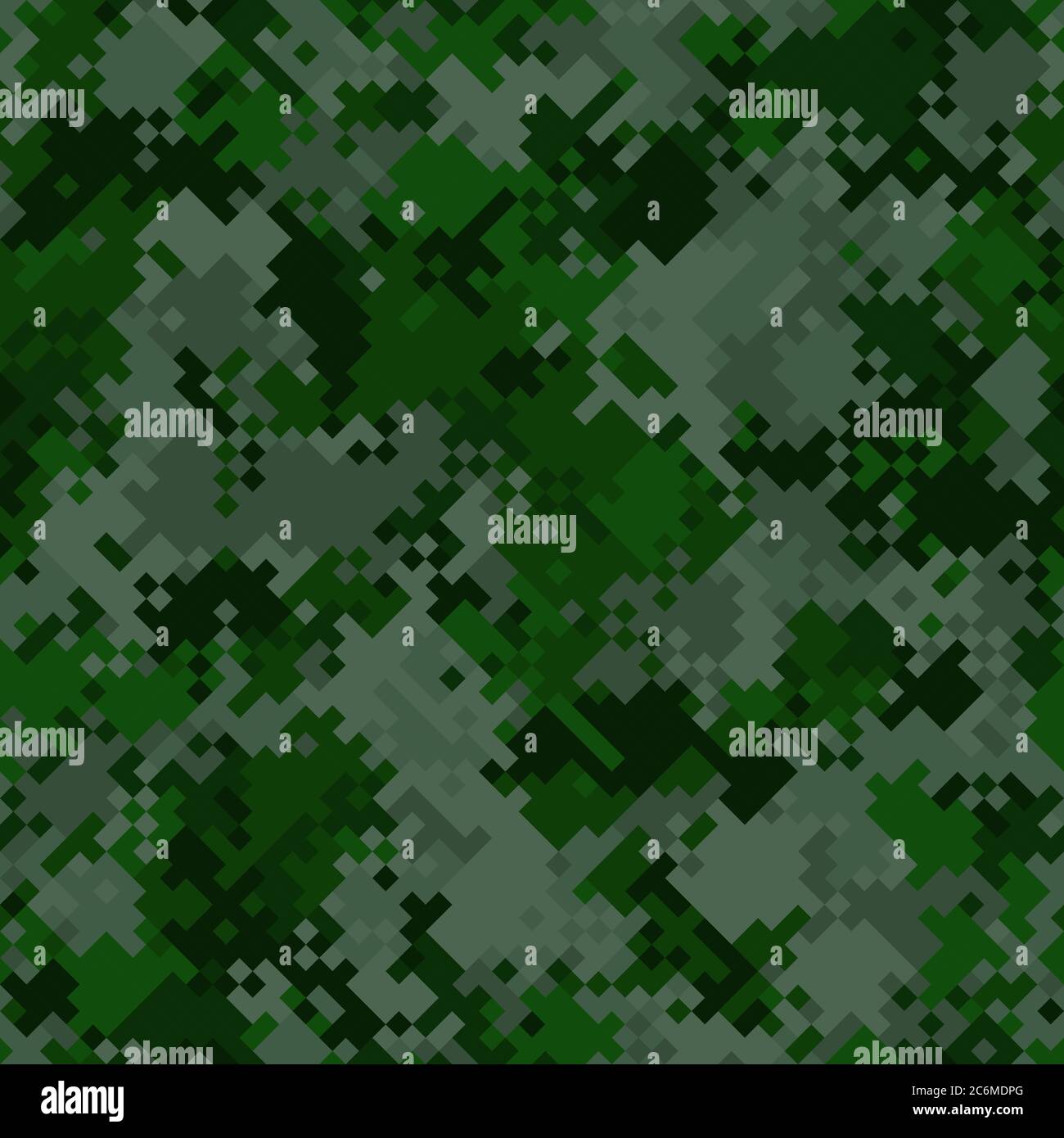 Seamless digital woodland pixel camo texture vector for army textile ...