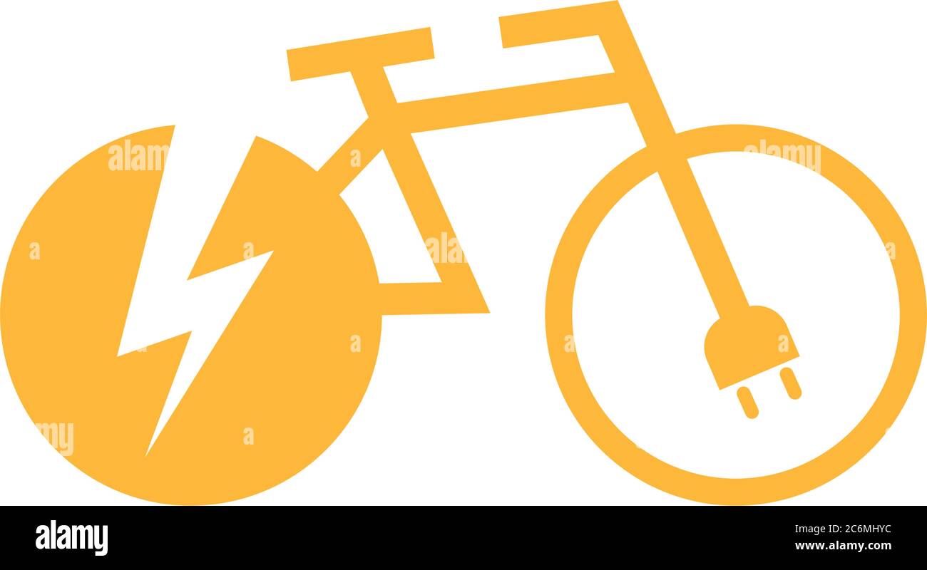 Bicycle energy with power healthy Stock Vector