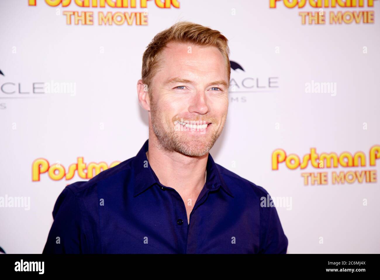 X Factor judge Ronan Keating on the red carpet at the Postman Pat movie at Hoyts Entertainment Quarter, Moore Park in Sydney. Stock Photo