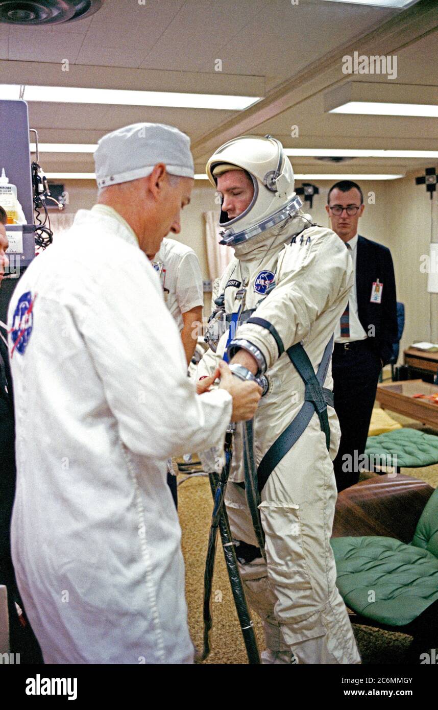(16 March 1966) --- Astronaut David R. Scott, pilot of the Gemini-8 ...