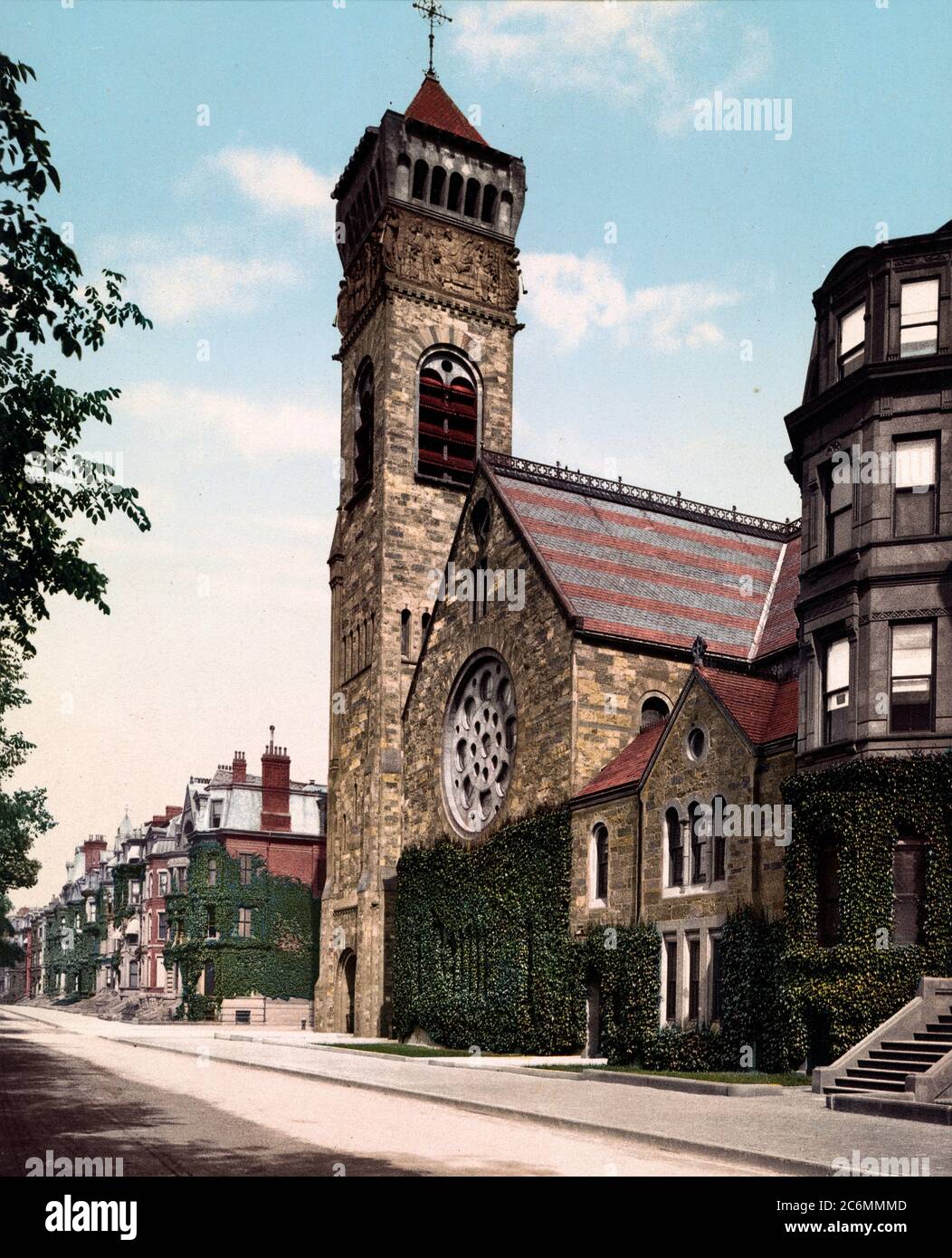 First Baptist Church, Boston ca. 1901 Stock Photo