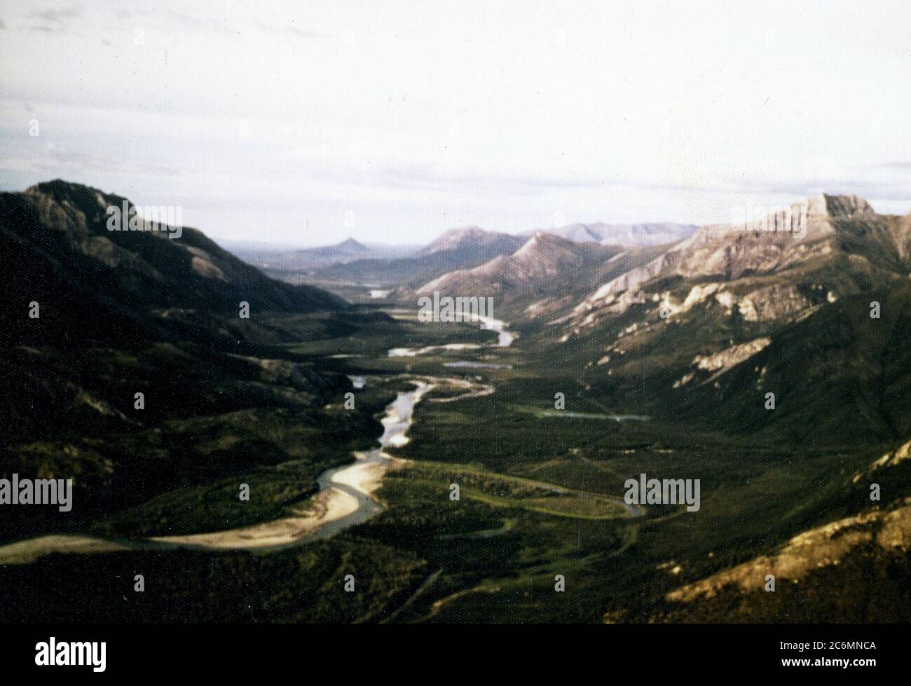 Hickel Highway in Gunsight Mountain region John River Valley, Alaska