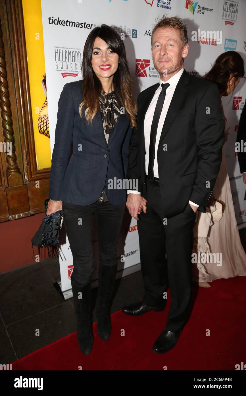 Silvia Colloca And Richard Roxburgh Arrive On The Red Carpet At The 14th Annual Helpmann Awards At The Capitol Theatre In Sydney Stock Photo Alamy