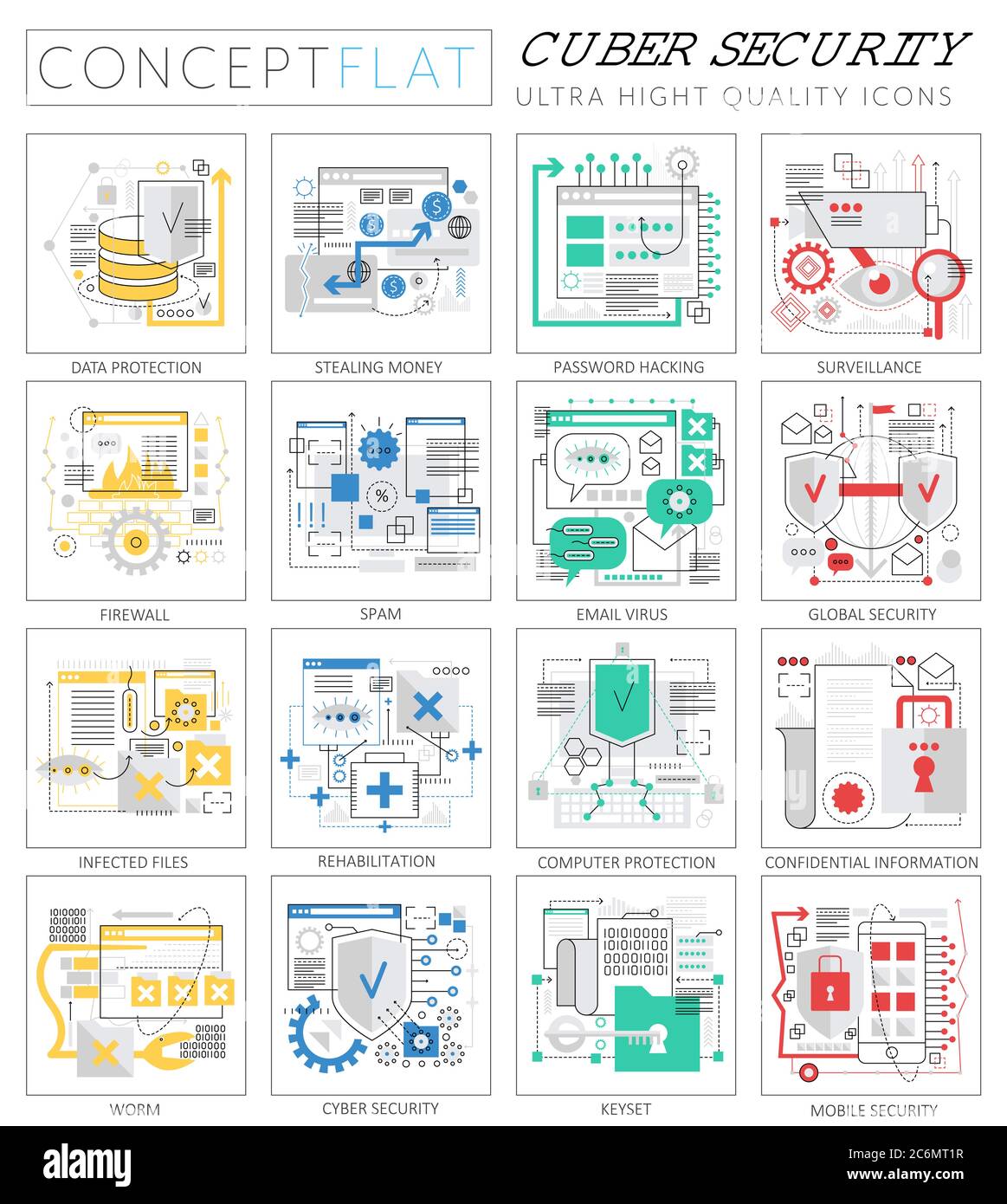 Cyber security technology network concept Cut Out Stock Images Cyber security technology network concept Cut Out Stock Images