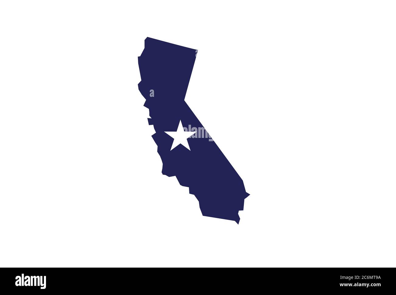 California map outline U.S. stte vector illustration Stock Vector Image
